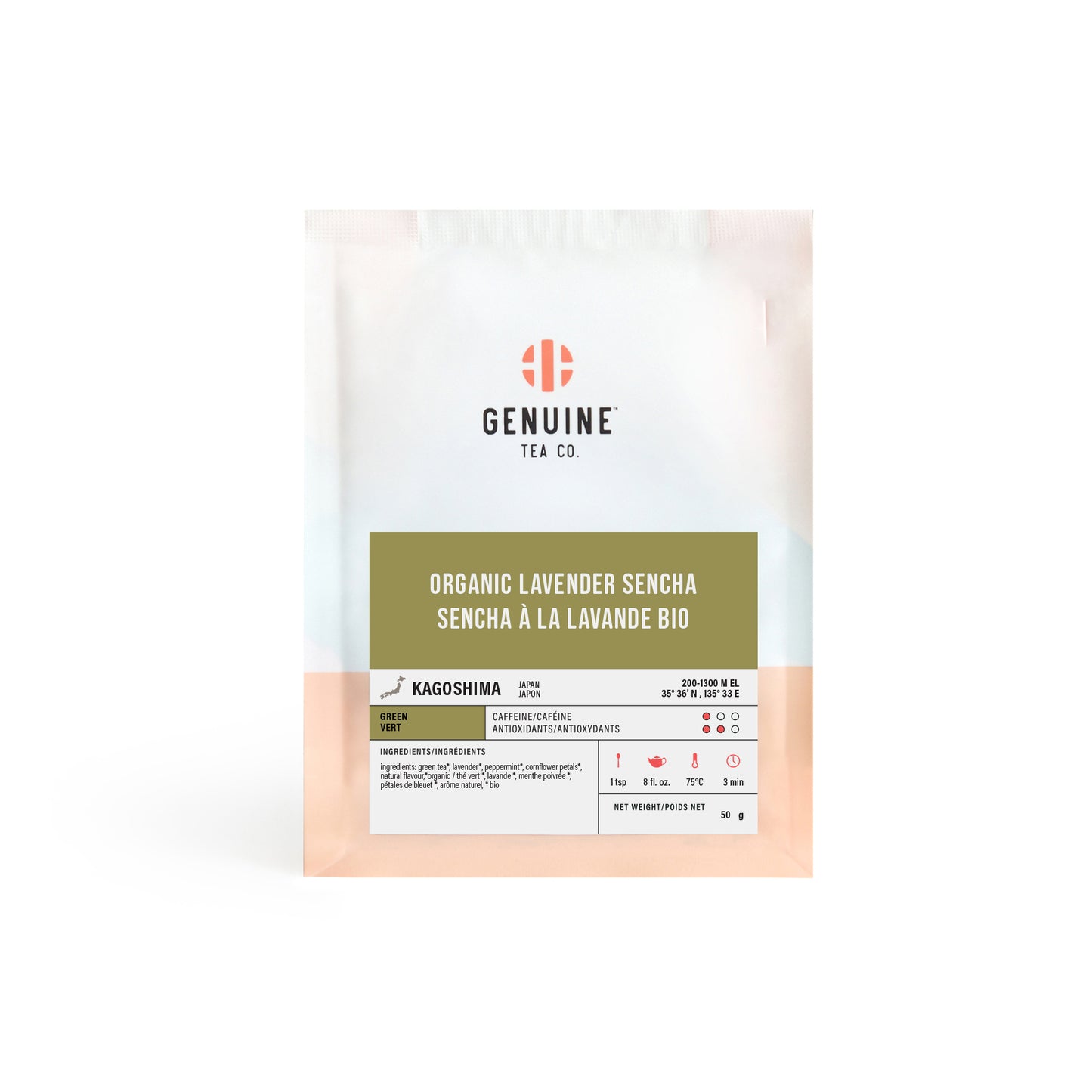 Organic Lavender Sencha Loose leaf Tea Toronto Canada