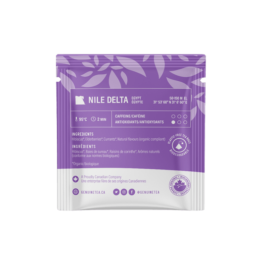 Individually Wrapped - Organic Elderberry Hibiscus - 100 Teabags - Genuine Tea