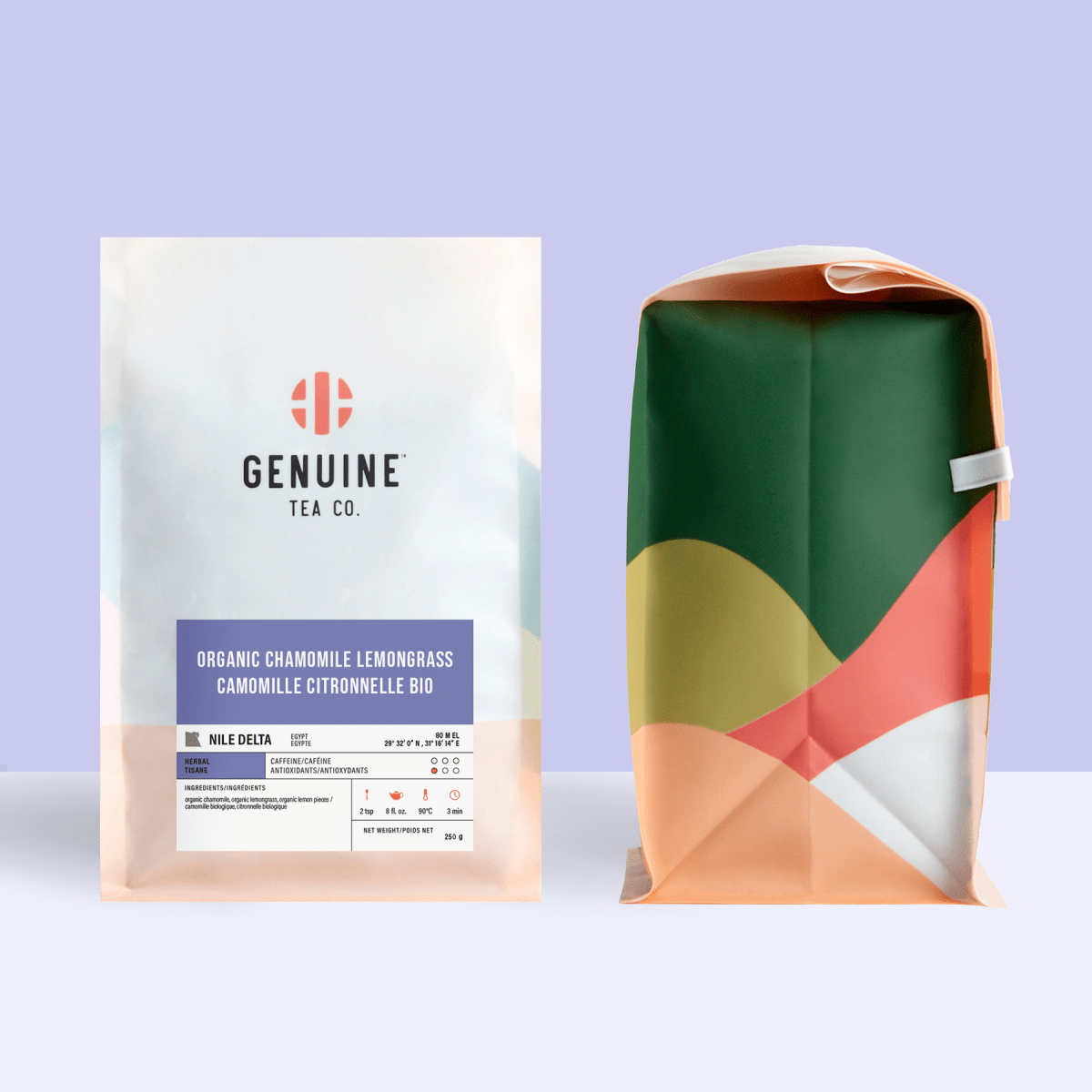 Organic Chamomile Lemongrass - Herbal Tea - Genuine Tea