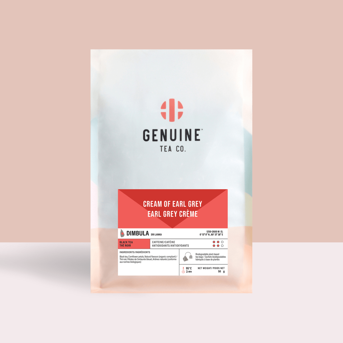 Pyramid Tea Bags - Cream of Earl Grey Black Tea - Genuine Tea