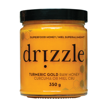 Drizzle Turmeric Gold Raw Honey - Anti-Inflammatory Blend - 350g - Genuine Tea