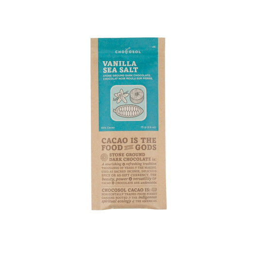 Vanilla Sea Salt + 65% Dark Chocolate Bar - Genuine Tea