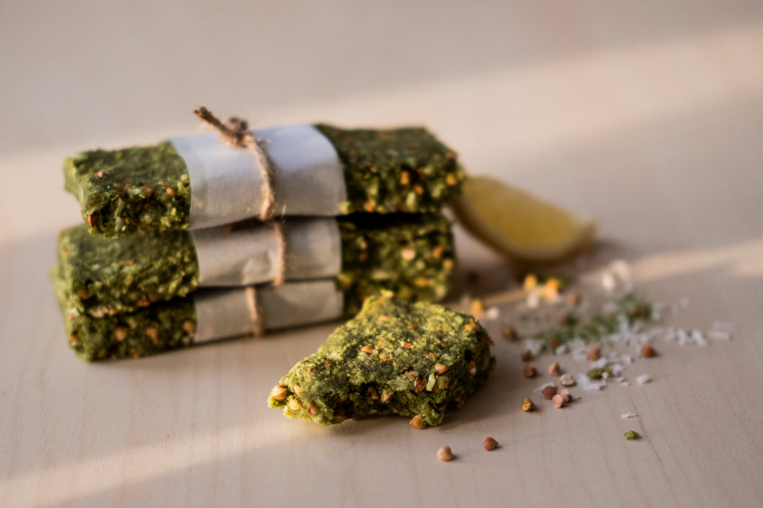 No-Bake Matcha Protein Bars Recipe from Toronto Canada Wholesale Tea Retailers Genuine Tea 