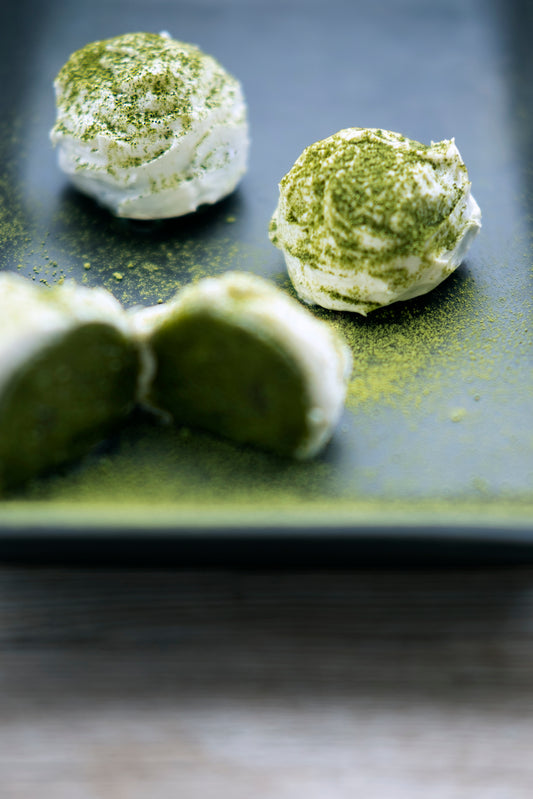 Frosted Matcha Truffles