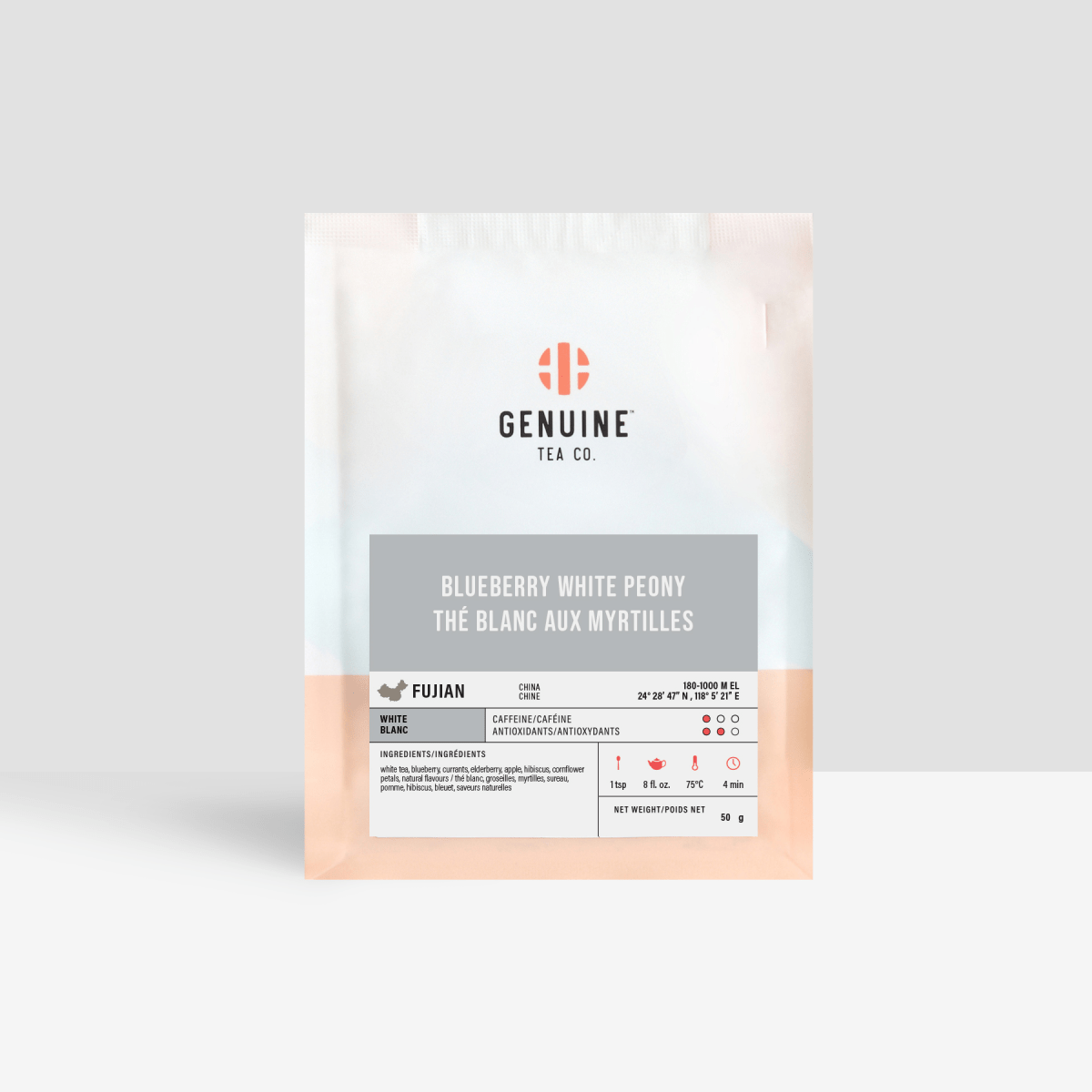 Blueberry White Peony - White Tea - Genuine Tea
