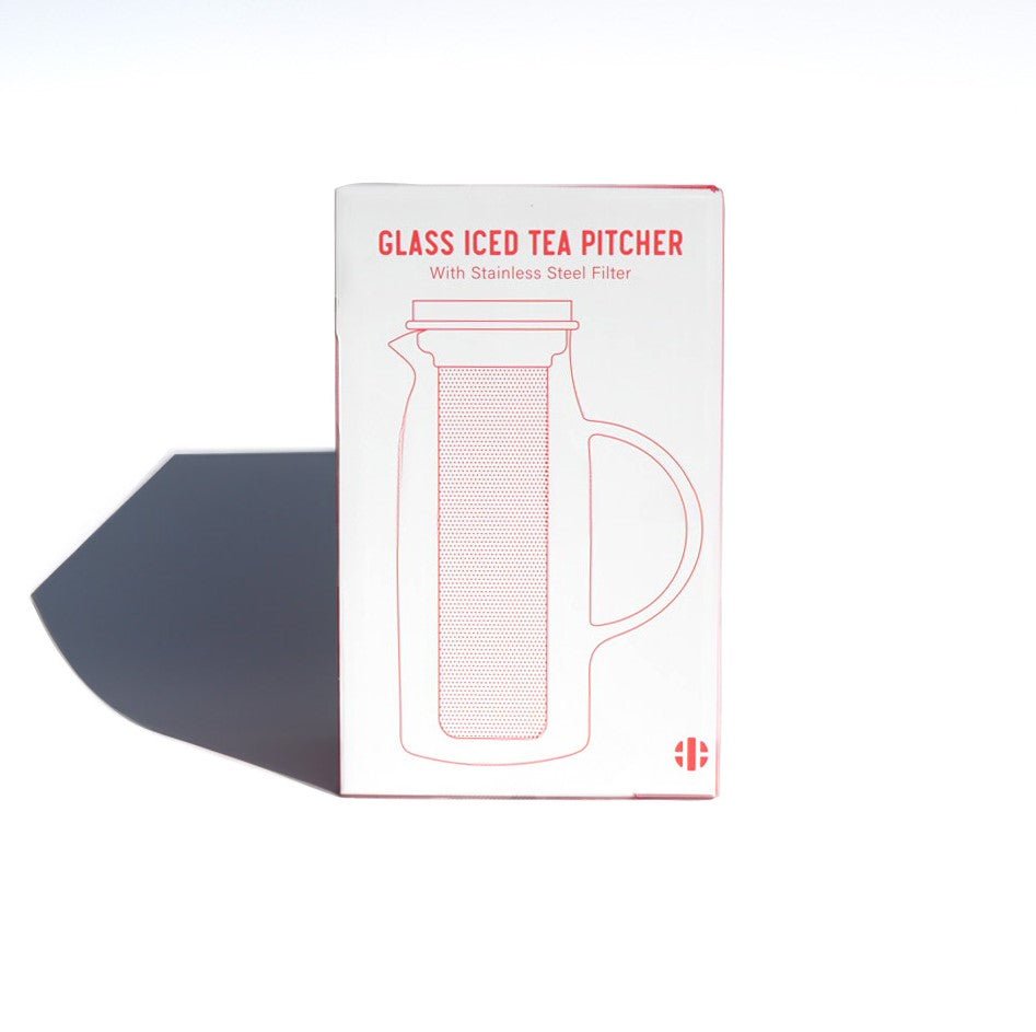 Glass Iced Tea Pitcher w/Filter - Genuine Tea