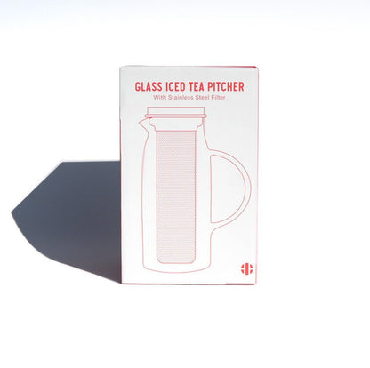 Glass Iced Tea Pitcher w/Filter - Genuine Tea