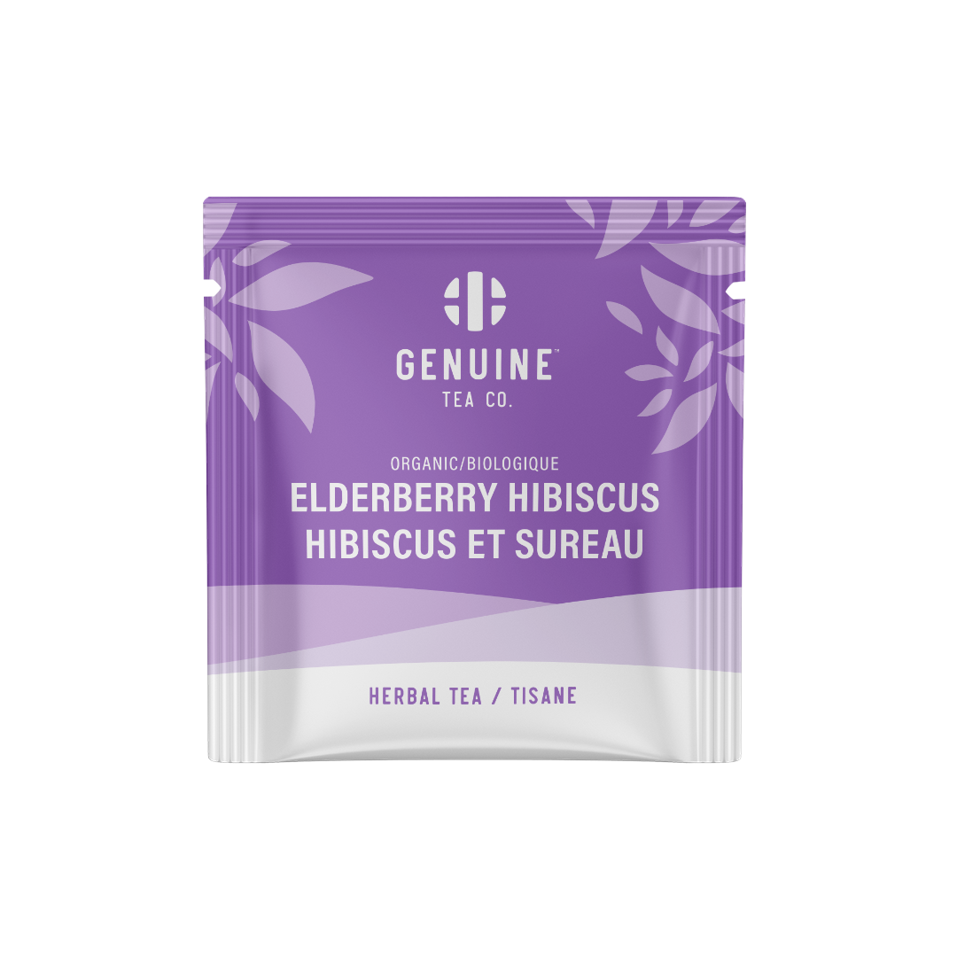 Individually Wrapped - Organic Elderberry Hibiscus - 100 Teabags