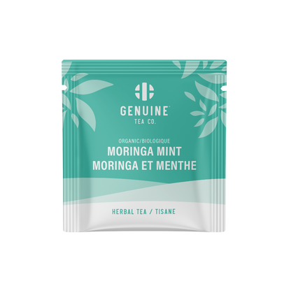 Individually Wrapped - Organic Moringa Mint - 100 Teabags