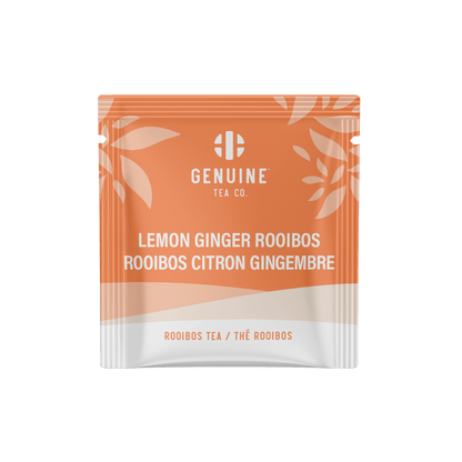 Individually Wrapped - Lemon Ginger Rooibos - 100 Teabags - Genuine Tea
