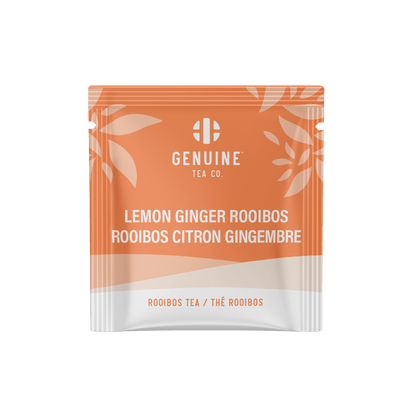 Individually Wrapped - Lemon Ginger Rooibos - 100 Teabags - Genuine Tea