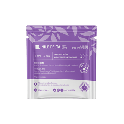 Individually Wrapped - Organic Elderberry Hibiscus - 100 Teabags - Genuine Tea