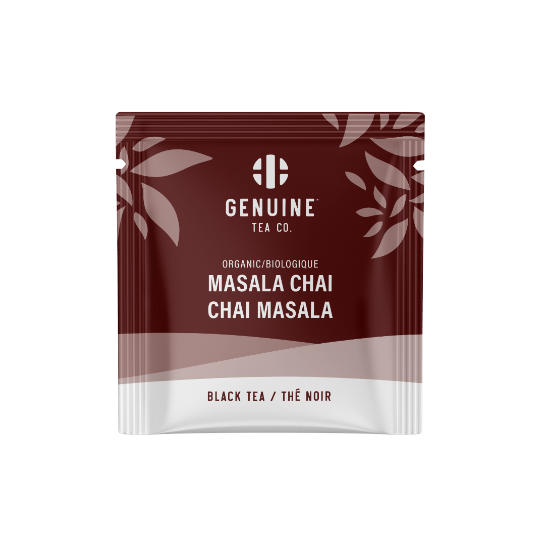 Individually Wrapped - Organic Masala Chai - 100 Teabags - Genuine Tea