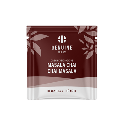 Individually Wrapped - Organic Masala Chai - 100 Teabags - Genuine Tea