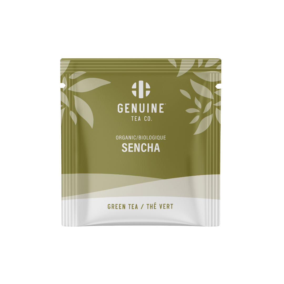 Individually Wrapped - Organic Sencha - 100 Teabags - Genuine Tea
