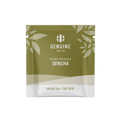 Individually Wrapped - Organic Sencha - 100 Teabags - Genuine Tea