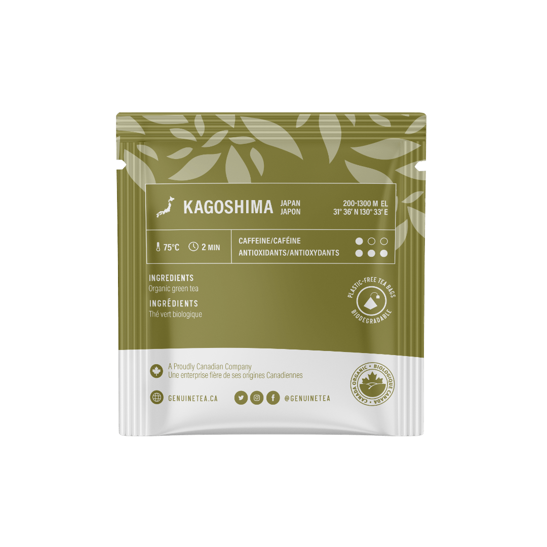 Individually Wrapped - Organic Sencha - 100 Teabags - Genuine Tea