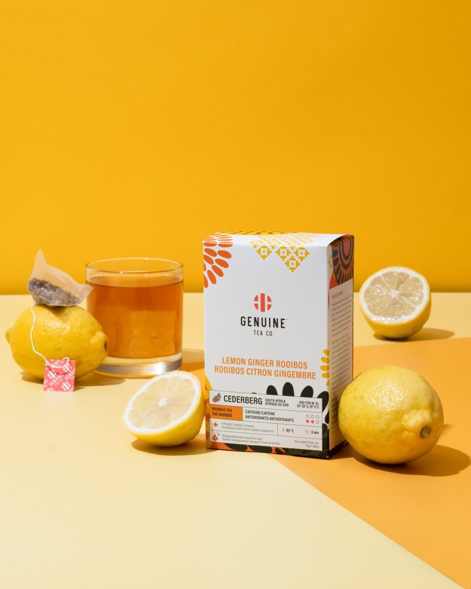 Lemon Ginger Rooibos - Herbal Tea - Genuine Tea