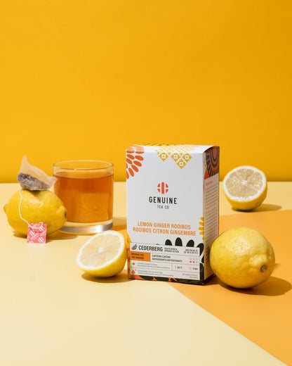 Lemon Ginger Rooibos - Herbal Tea - Genuine Tea