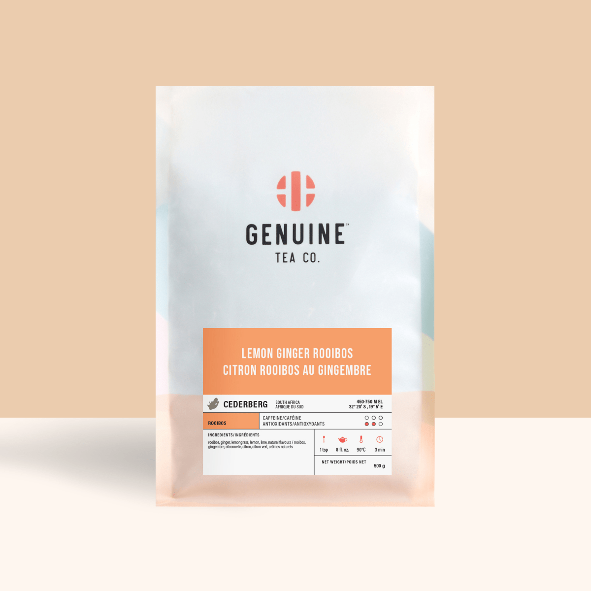 Lemon Ginger Rooibos - Herbal Tea - Genuine Tea
