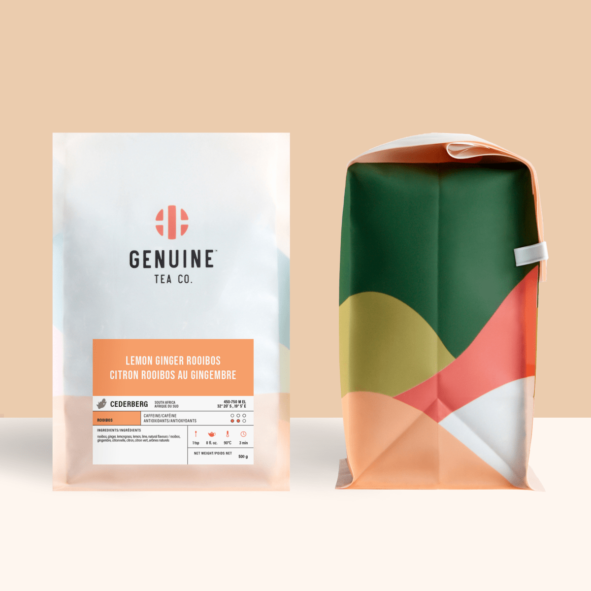 Lemon Ginger Rooibos - Herbal Tea - Genuine Tea