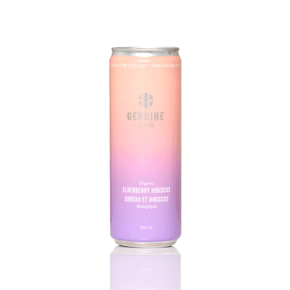 Organic Elderberry Hibiscus - Sparkling Iced Tea - Genuine Tea