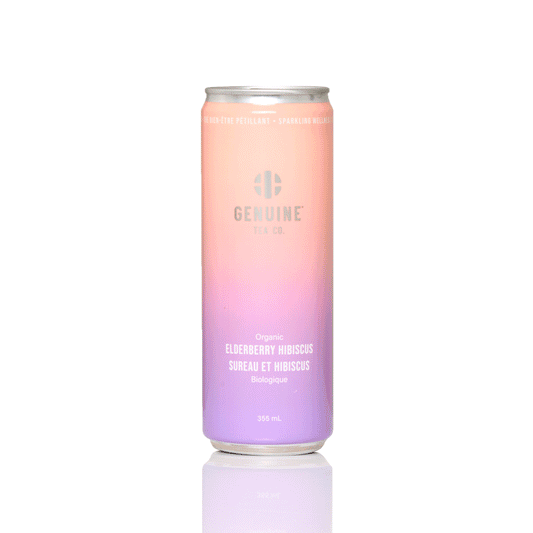 Organic Elderberry Hibiscus - Sparkling Iced Tea - Genuine Tea