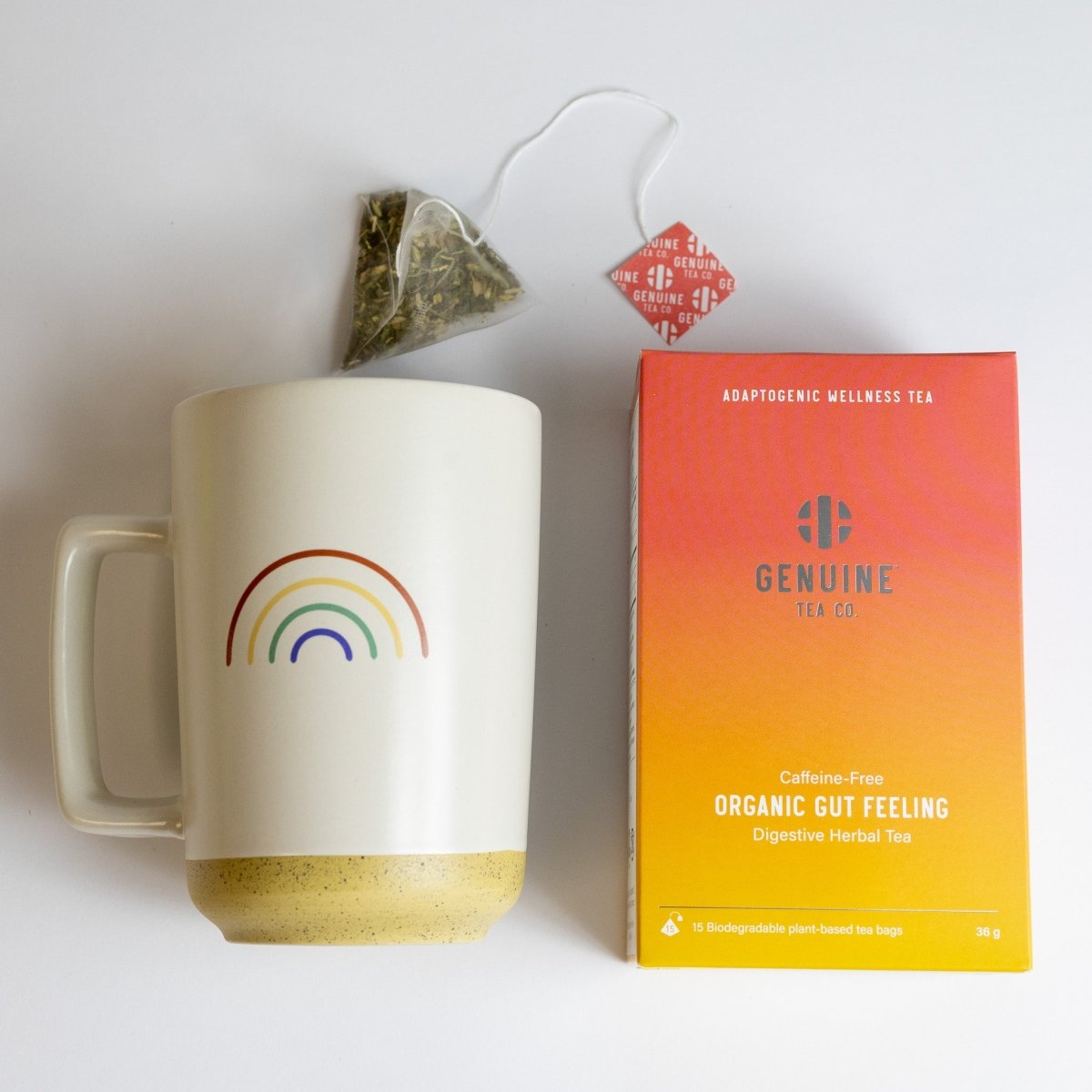 Organic Gut Feeling Pyramid Tea Bags - Genuine Tea
