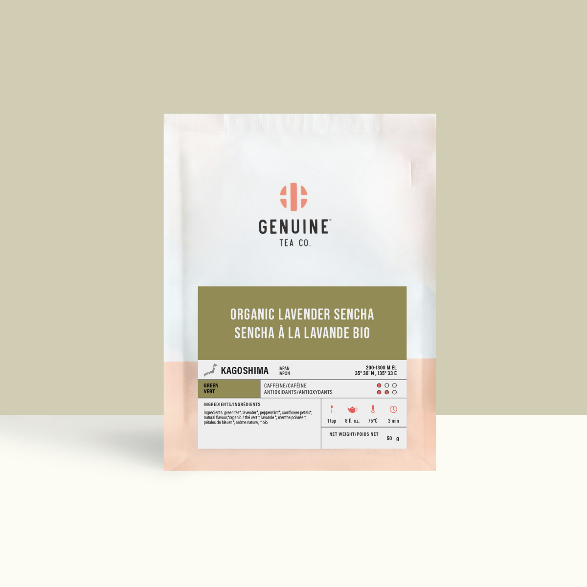 Organic Lavender Sencha - Green Tea - Genuine Tea