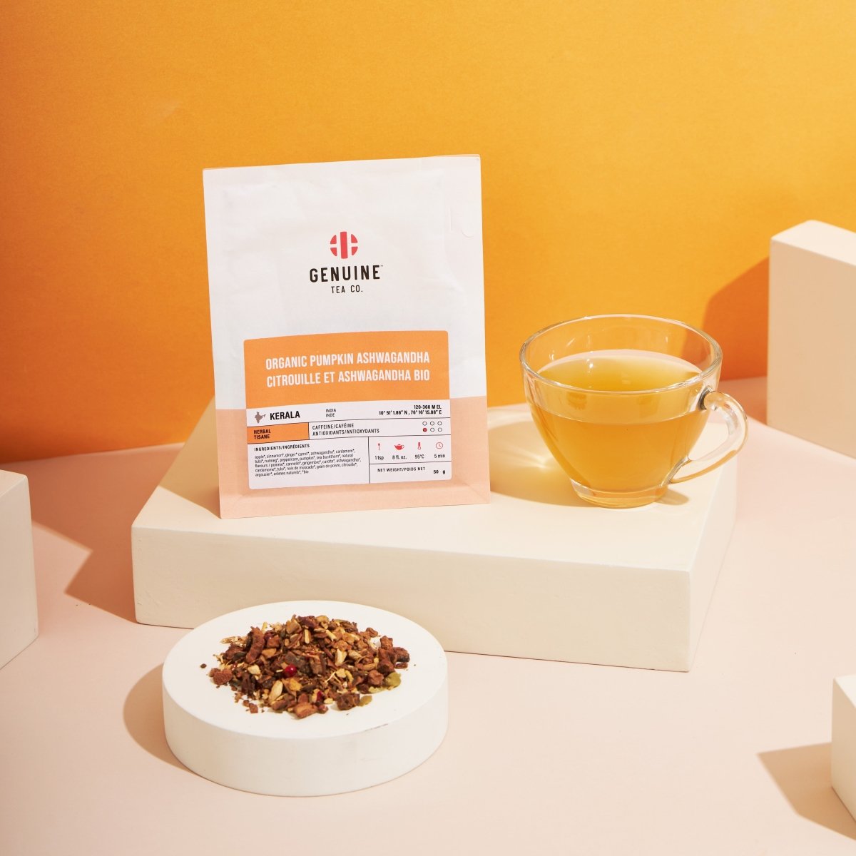 Organic Pumpkin Ashwagandha - Herbal Tea - Genuine Tea