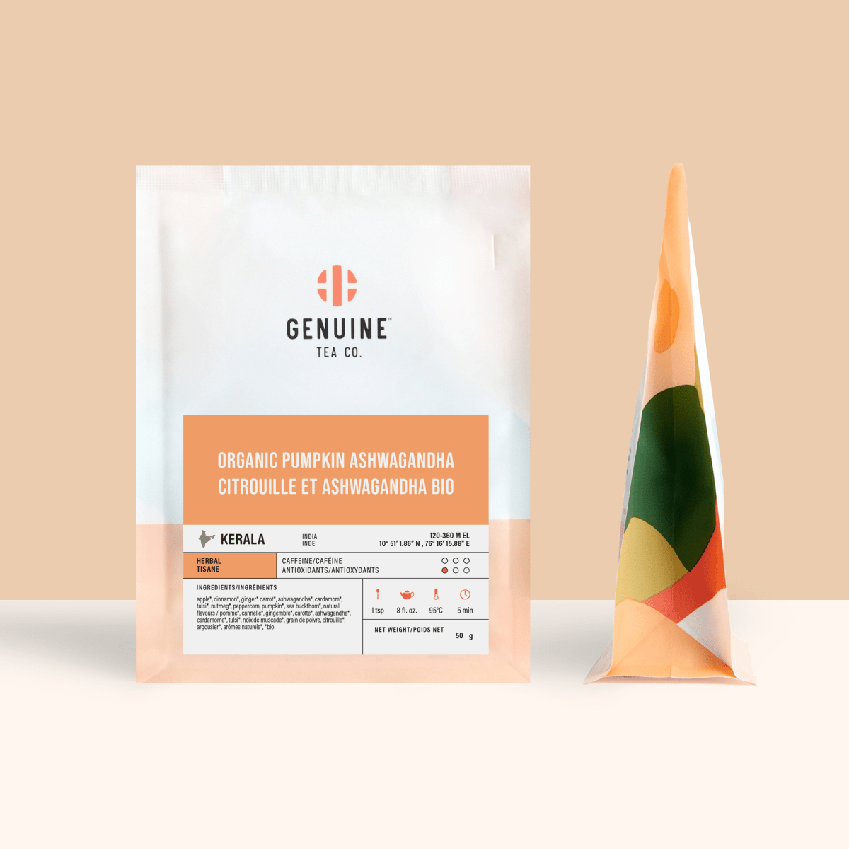 Organic Pumpkin Ashwagandha - Herbal Tea - Genuine Tea