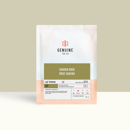 Organic Sakura Rose - Green Tea - Genuine Tea