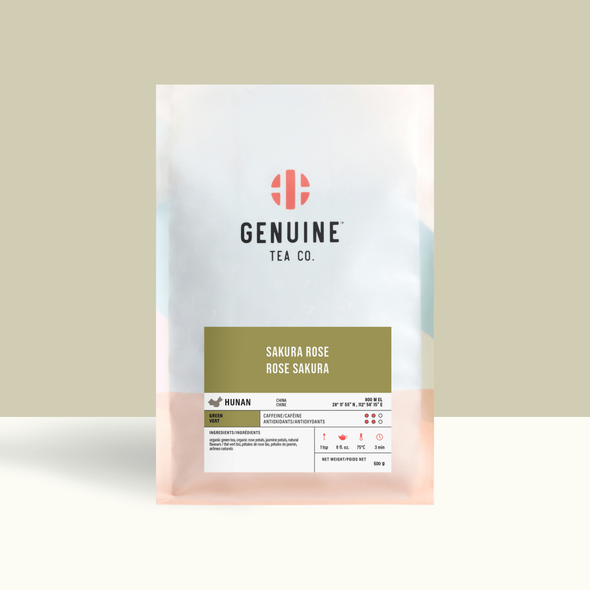 Organic Sakura Rose - Green Tea - Genuine Tea