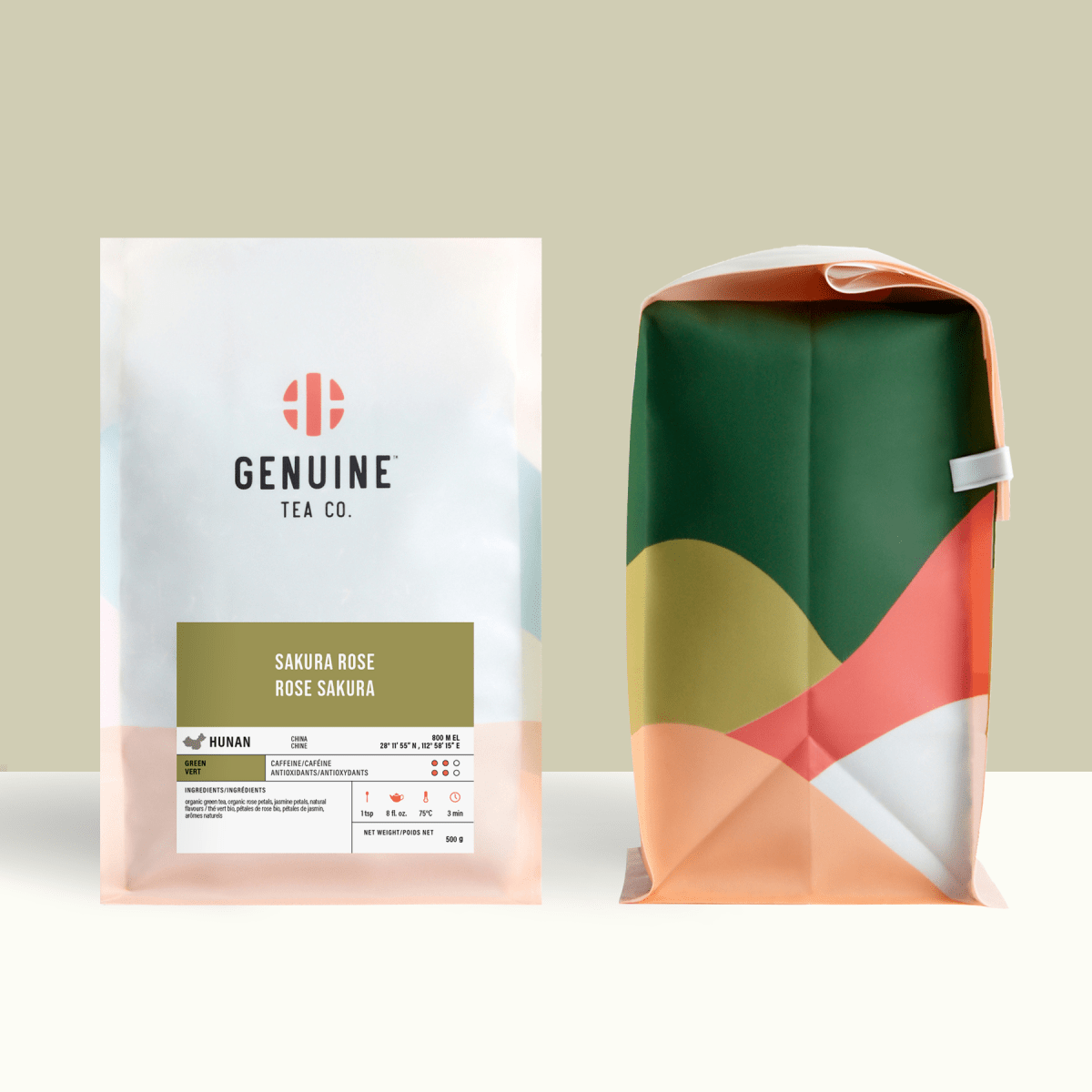 Organic Sakura Rose - Green Tea - Genuine Tea