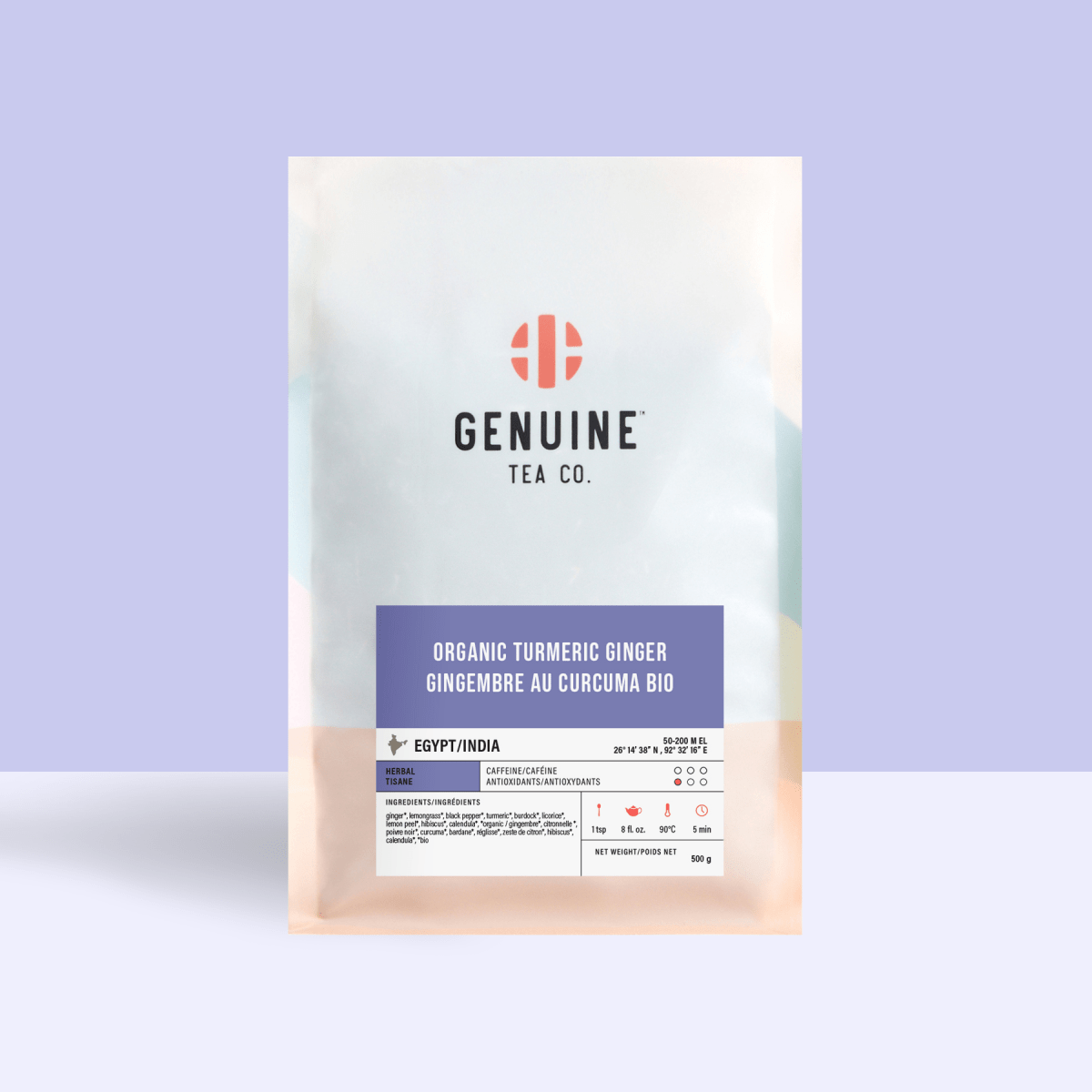 Organic Turmeric Ginger - Herbal Tea - Genuine Tea