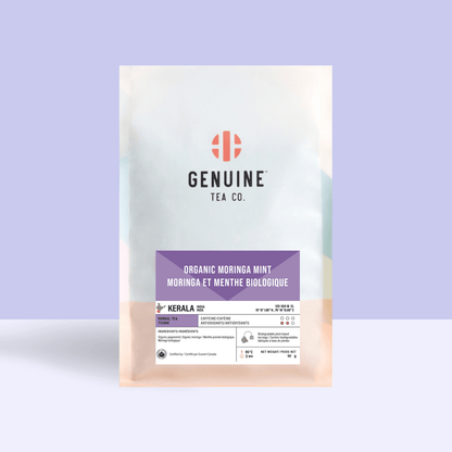 Pyramid Tea Bags - Organic Moringa Mint Herbal Tea - Genuine Tea