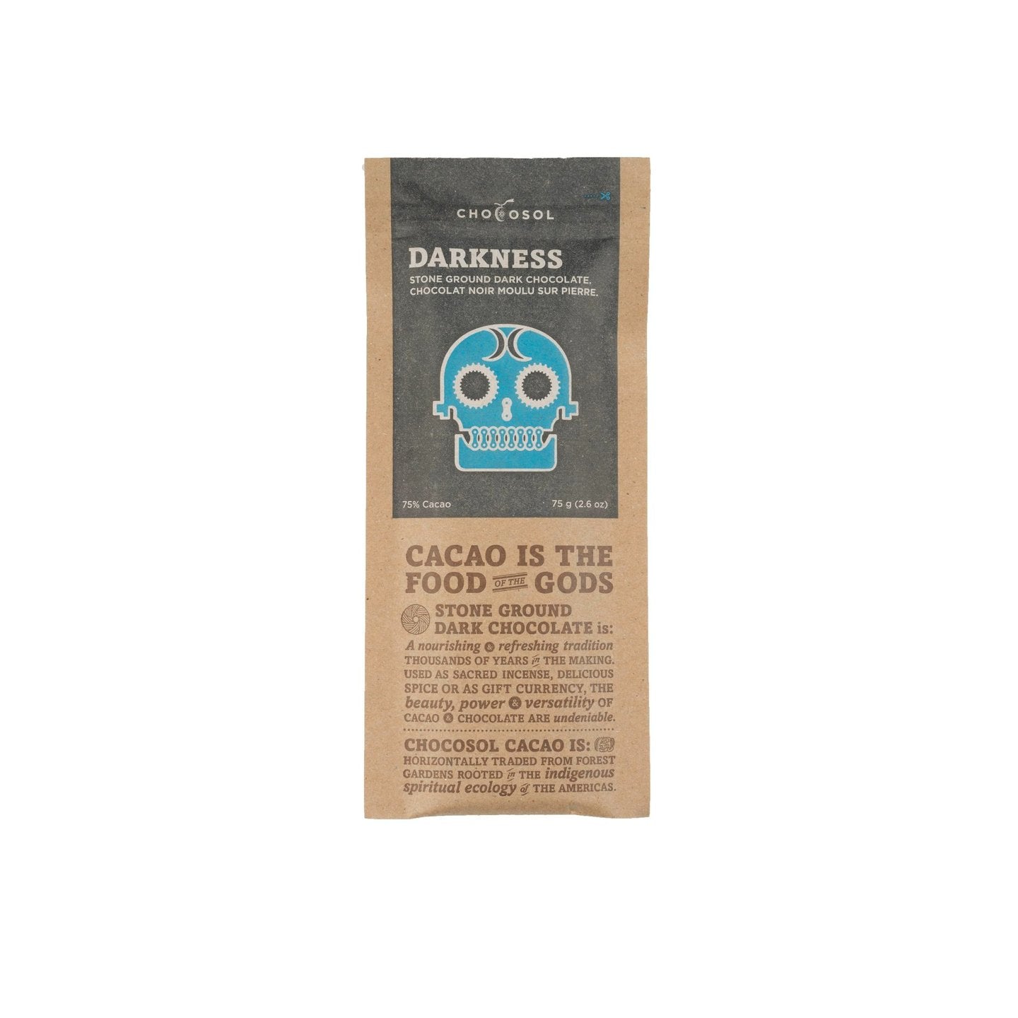 Darkness + 75% Dark Chocolate Bar - Genuine Tea