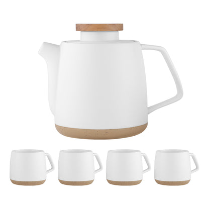 Ceramic Tea Set-White